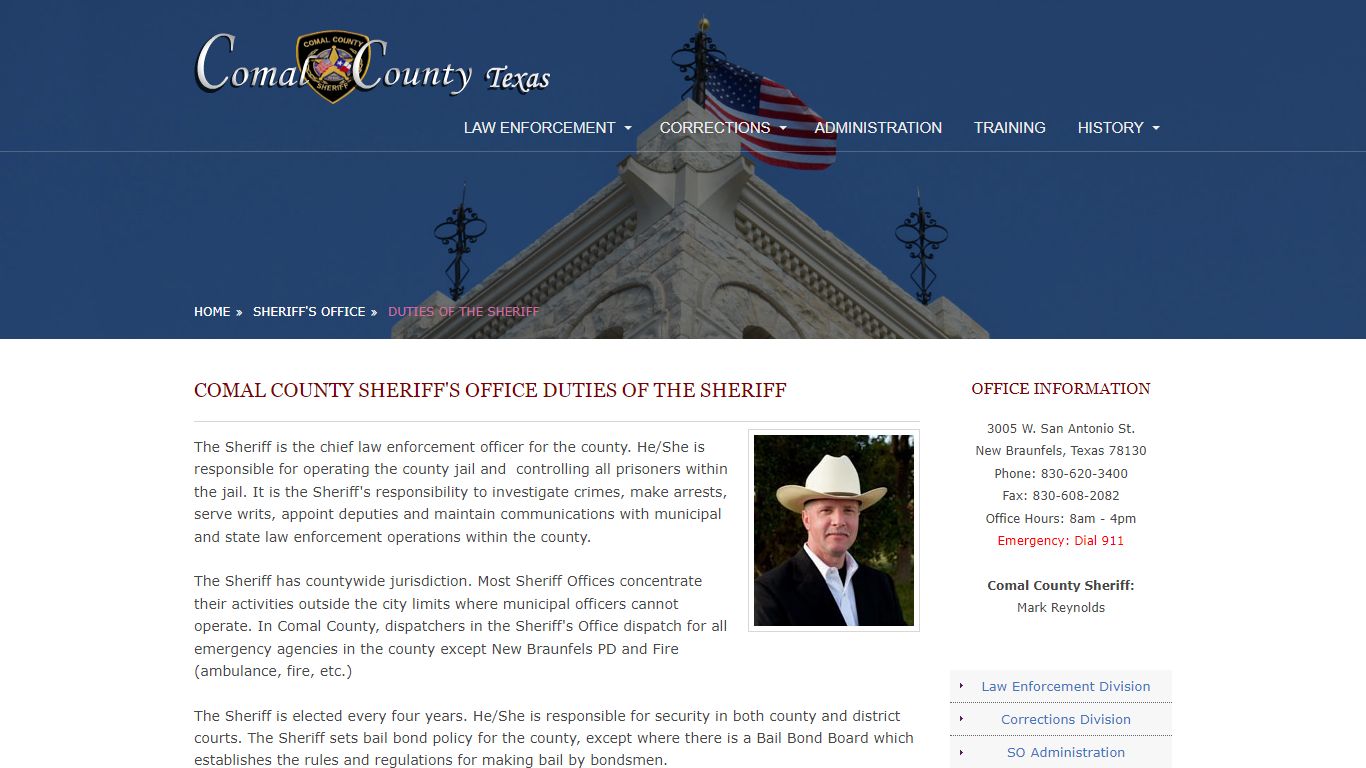 Sheriff's Office-Comal County, Texas